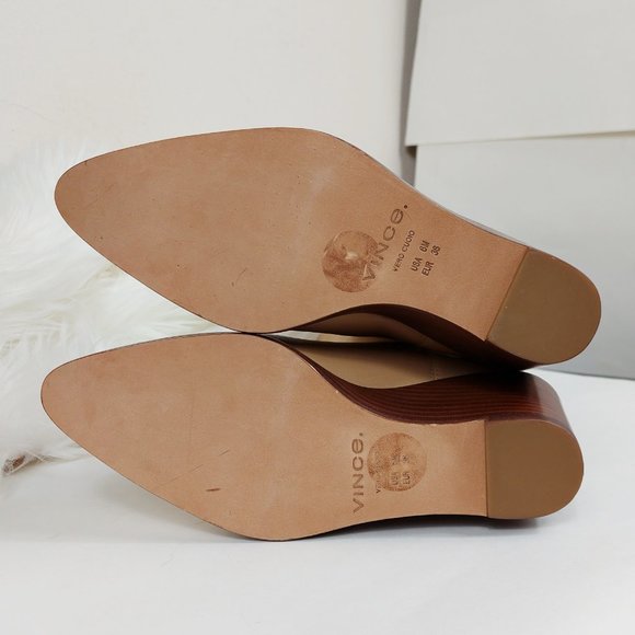 Vince Marlow Smooth Leather Tall Wedge Boots - Picture 11 of 12